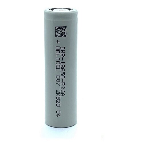 Аккумулятор 18650 P26A Li-ion Molicel 2600 mAh 35A морозостойкий большая мощность