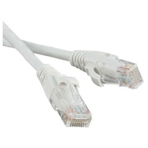 Патч-корд RJ45 - RJ45, 4 пары, UTP, категория 5е, 15 м, белый, LSZH, LANMASTER патч корд rj45 rj45 4 пары utp кат 5е 2 м 10шт уп rexant 18 1005