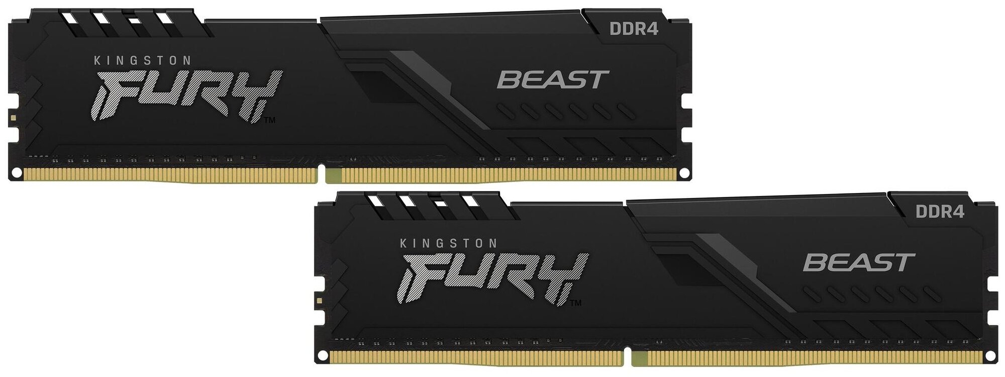 Оперативная память Kingston FURY Beast 8 ГБ (4 ГБ x 2 шт.) DDR4 3200 МГц DIMM CL16 KF432C16BBK2/8