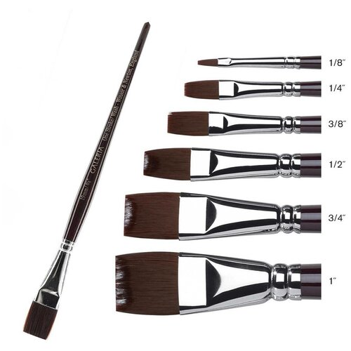 Кисть синтетика плоская 12 мм Winsor&Newton 