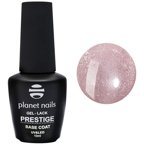 Planet nails Базовое покрытие Prestige Base Shimmer, peach, 10 мл planet nails базовое покрытие prestige base прозрачный 10 мл