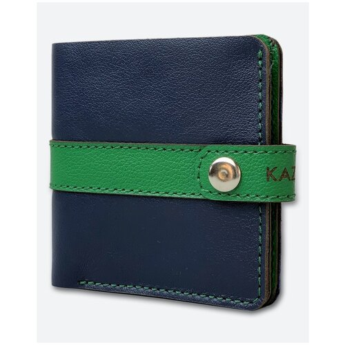 фото Кошелек kaza tomas-zip-15-11, фактура гладкая, зеленый, синий