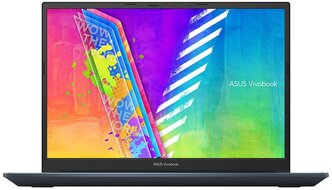 14" Ноутбук ASUS VivoBook Pro 14 OLED K3400PH-KM120W (2880x1800, Intel Core i7 3.3 ГГц, RAM 16 ГБ, SSD 1024 ГБ, GeForce GTX 1650, Windows 11 Home), 90NB0UX2-M02420, quiet blue