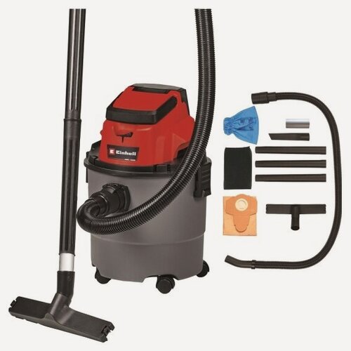 Изображение товара Пылесос для влажной и сухой уборки аккумуляторный Einhell PXC TC-VC 18/15 Li-Solo (2347145)