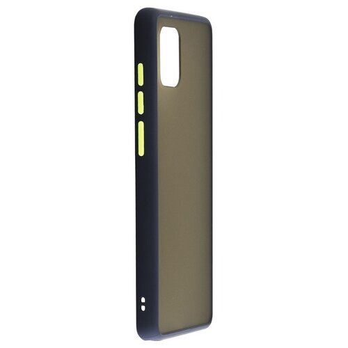 фото Чехол противоударный матовый для samsung galaxy a81 синий ycase