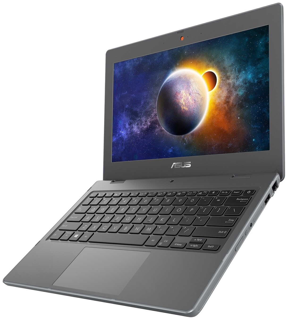 116 Ноутбук ASUS ASUSPRO BR1100CKA-GJ0328R 1366x768 Intel Pentium Silver 11 ГГц RAM 4 ГБ eMMC 128 ГБ Win10 Pro 90NX03B1-M04690 темно-серый