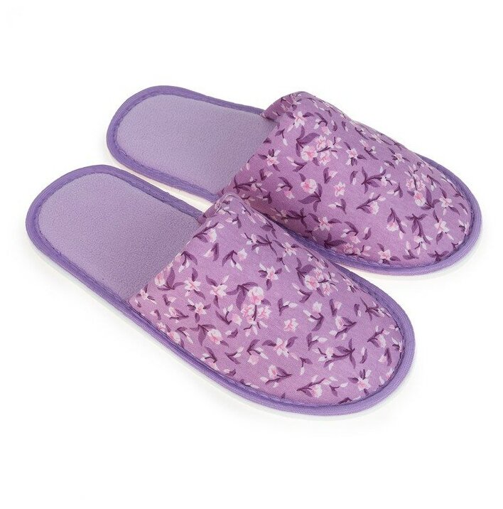 Тапочки женские цвет фиолетовый 