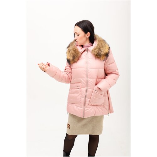 фото Женская зимняя куртка с натуральным мехом hannan liuni