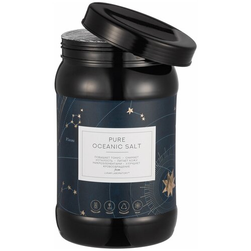 Lunar Lab, Натуральная соль для ванн Индийского океана, PURE OCEANIC SALT, банка 3 кг