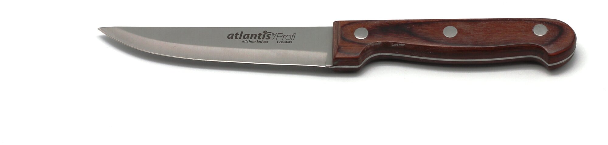 Нож кухонный "Atlantis" 11см, темное дерево, 24416-SK