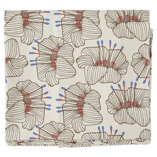 фото Скатерть из хлопка молочного цвета с принтом цветы из коллекции prairie, 170х170 см, tkano, мультиколор, арт: tk20-tc0005 tk20-tc0005