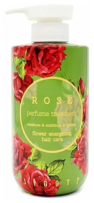 Бальзам для волос Jigott, Rose Perfume Treatment, парфюмированный, с экстрактом розы, 500 мл