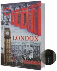 Книга сейф с кодовым замком LONDON| 24x16x6см