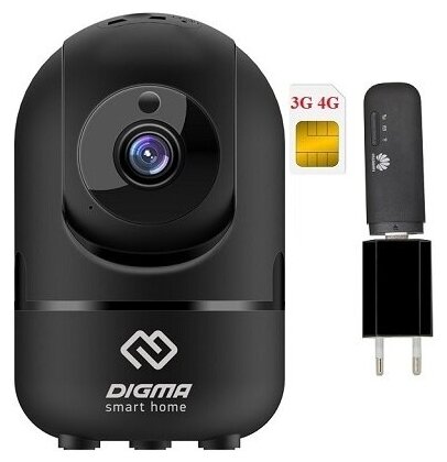 Cam361B-1 камера видеонаблюдения 3g 4G поворотная (комплект) 003779