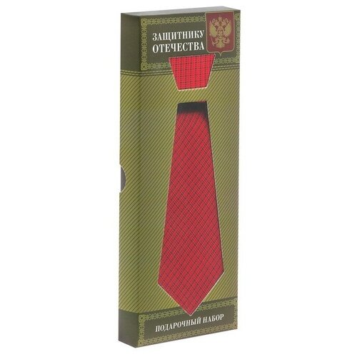 фото Подарочный набор: галстук и платок "защитнику отечества" 1536236 сима-ленд