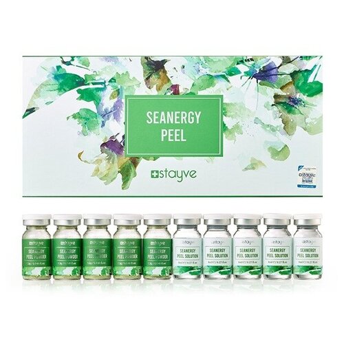 Stayve Peel Seanergy Бескислотный пилинг для лица с микроиглами природного происхождения / для чистки кожи /5 комплектов (1.3г порошок + 8мл раствора)