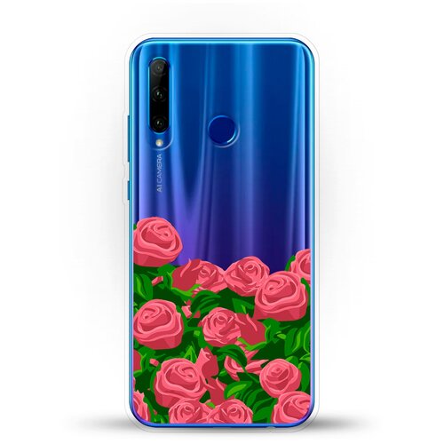 фото Силиконовый чехол розы на honor 10i andy & paul