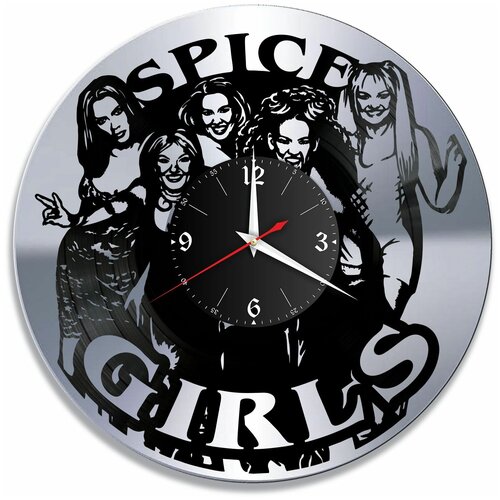 фото Настенные часы redlaser группа spice girls, серебро, из винила №1 vc-10992-2