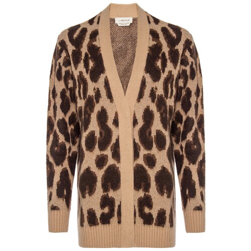 кардиган Anna Molinari 7M021A бежевый+принт s