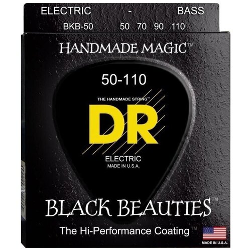 Струны для бас-гитары DR String BKB-50 - BLACK BEAUTIES