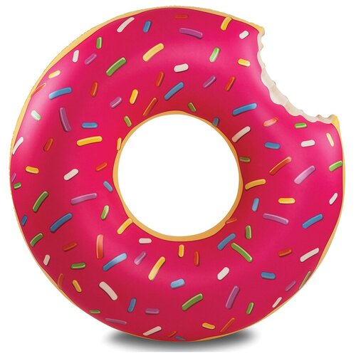Надувной круг для плавания детский Пончик 70 см; круг для купания, Donut с глазурью