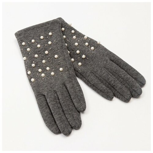 фото Перчатки женские пжб3898, цвет серый, р-р 7-8, hobbyline