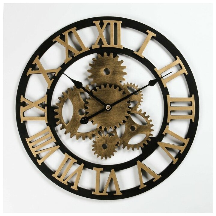 фото Часы настенные, серия: Лофт, дискретный ход, d-58 см