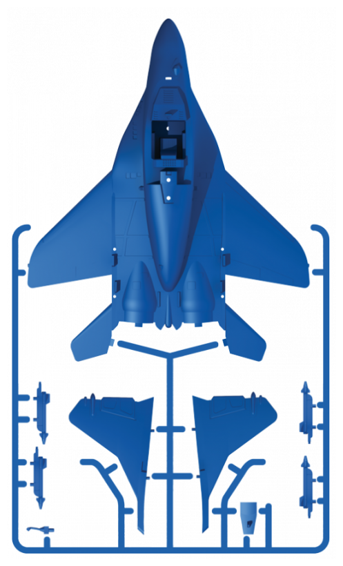 Сборная модель Звезда Российский самолёт истребитель - фото №7