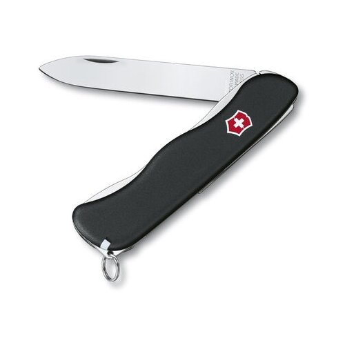 Victorinox нож sentinel, 111 мм, 4 функции, с фиксатором лезвия, черный нож многофункциональный victorinox sentinel черный