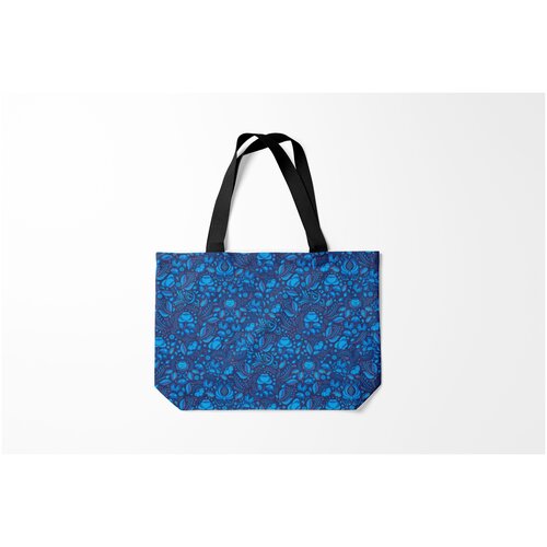 фото Сумка-шоппер / 46х35 см / патриотичные / славянская символика гжель burnettie