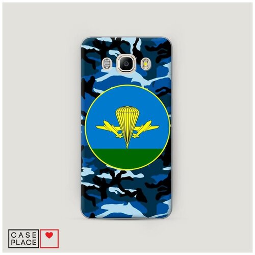 фото Чехол пластиковый samsung galaxy j5 2016 вдв синий камуфляж case place