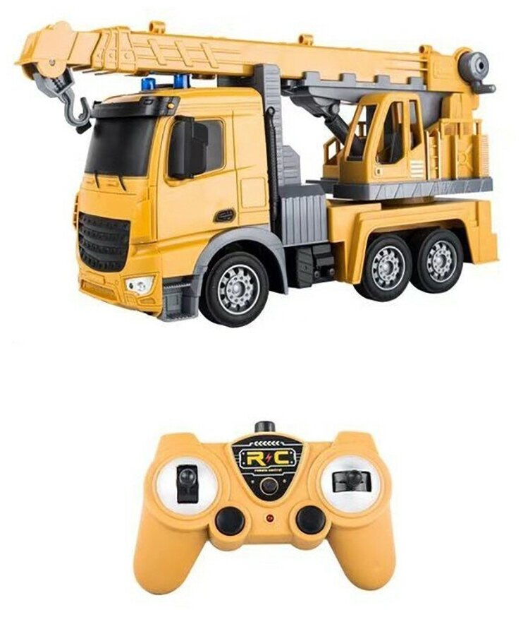 Радиоуправляемый грузовик - кран (свет, звук, масштаб 1:24) - YT55-8 (YT55-8)