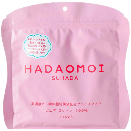 Увлажняющая и питающая маска Hadaomoi Suhada Face Mask для лица со стволовыми клетками (30 шт.)