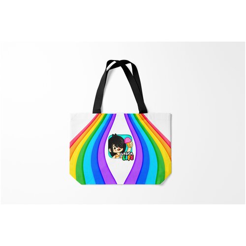 фото Сумка-шоппер / 46х35 см / геймерам / toca boca нари nari burnettie