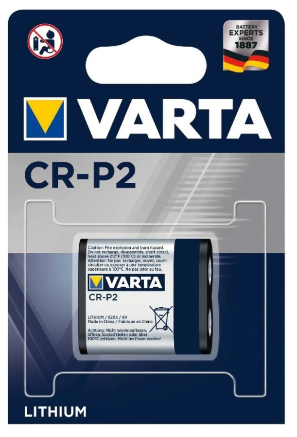 Элемент питания Varta Lithium CR-P2 6V (1 шт)