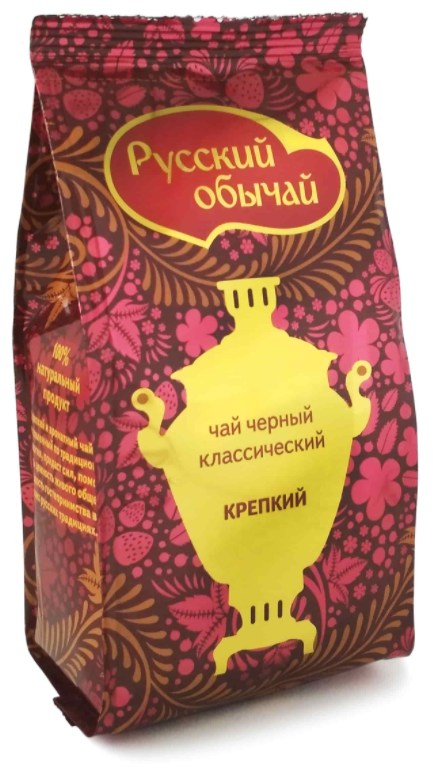 Чай черный классический крепкий "Русский обычай" 75 г. Мацеста чай