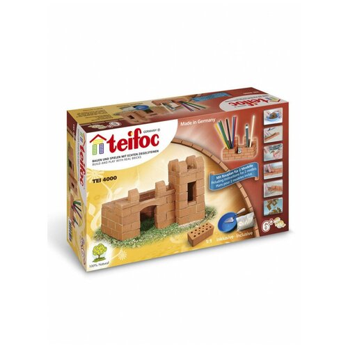 Строительный набор Крепость-карандашница, Teifoc строительный набор teifoc гараж 100 дет
