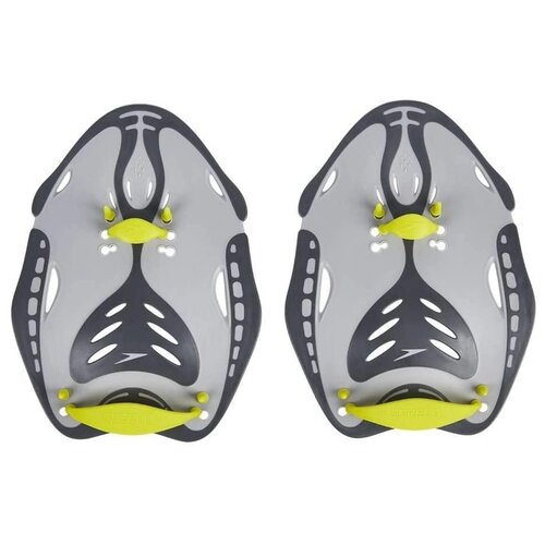 фото Лопатки для плавания speedo power paddle (grey/green) (размер m)