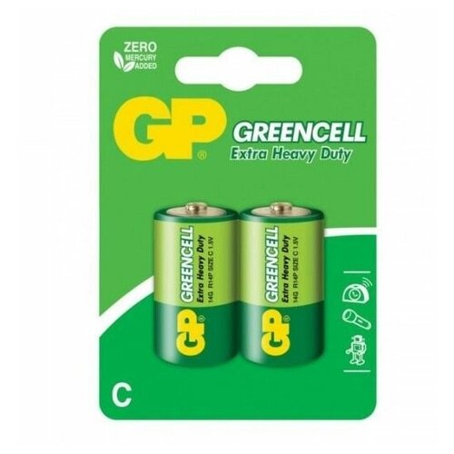 Батарейки солевые GP GreenCell C/R14G - 2 шт.