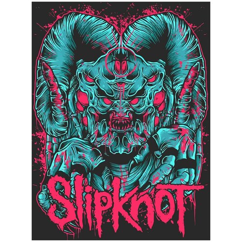 Картина по номерам на холсте Slipknot - 1 30X40