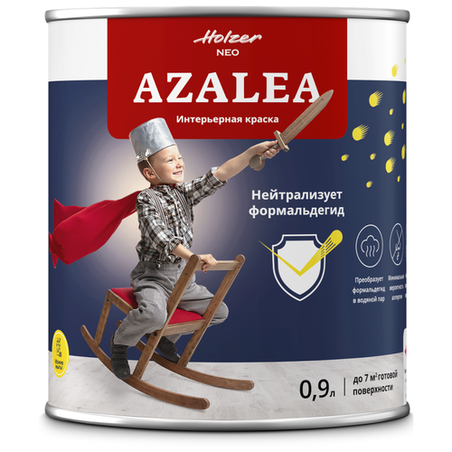 Краска акриловая Holzer Azalea матовая бесцветный 0.9 л