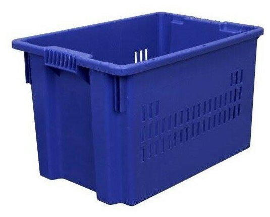 Ящик пластиковый 60 х 40 х 35 см 2 шт синий