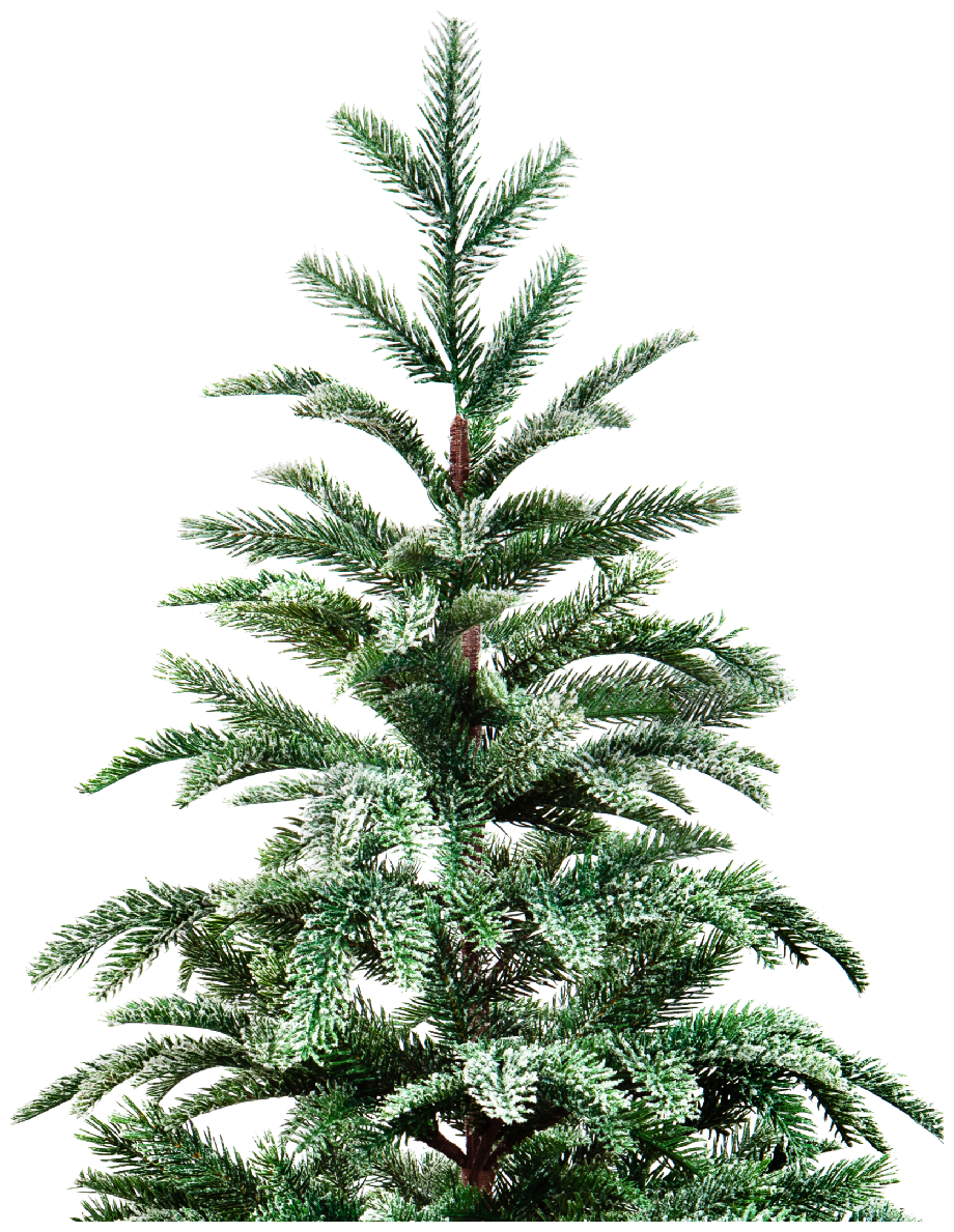 Ель искусственная Crystal Trees Вискри в мешке KP19180 180 см зеленая заснеженная - фото №3