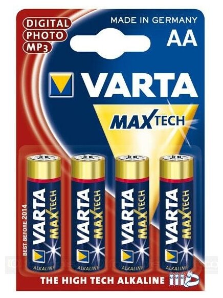 Батарейка VARTA LONGLIFE Max Power AA