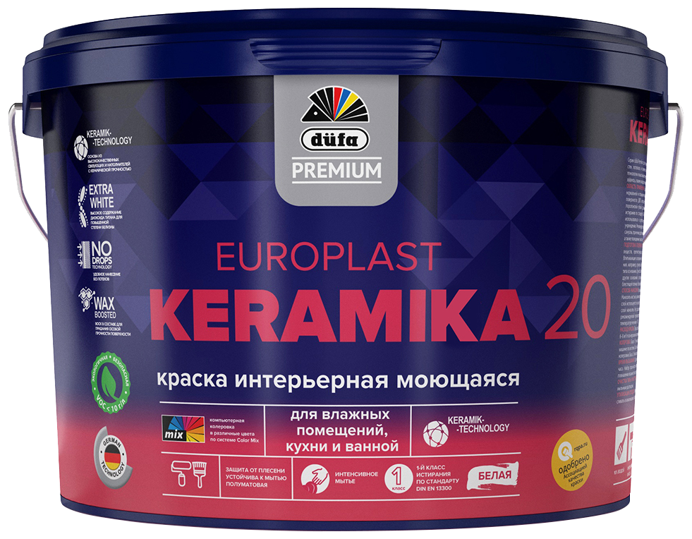 Краска акриловая Dufa Premium Europlast Keramika 20