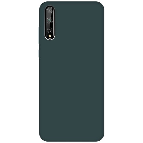 фото Чехол - накладка silky touch для huawei y8p / honor 30i темно-зеленый gosso