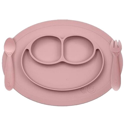 Комплект посуды EZPZ Mini Feeding Set, blush