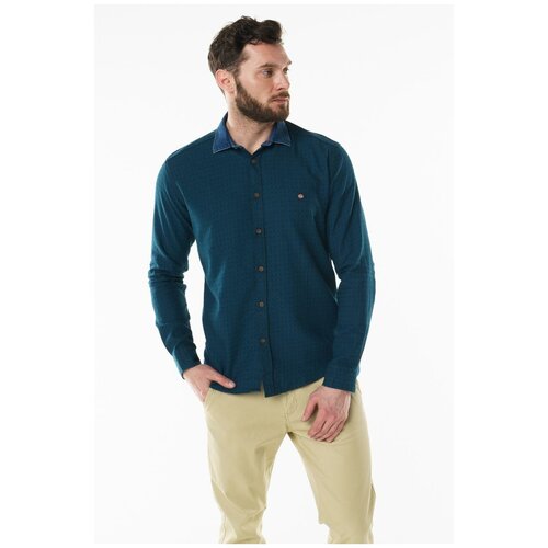 Рубашка 9011522-40 Бирюзовый S