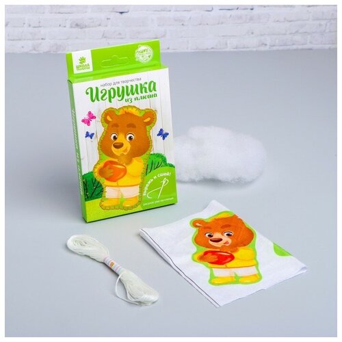фото Школа талантов набор для творчества «игрушка из плюша», мишка с мёдом