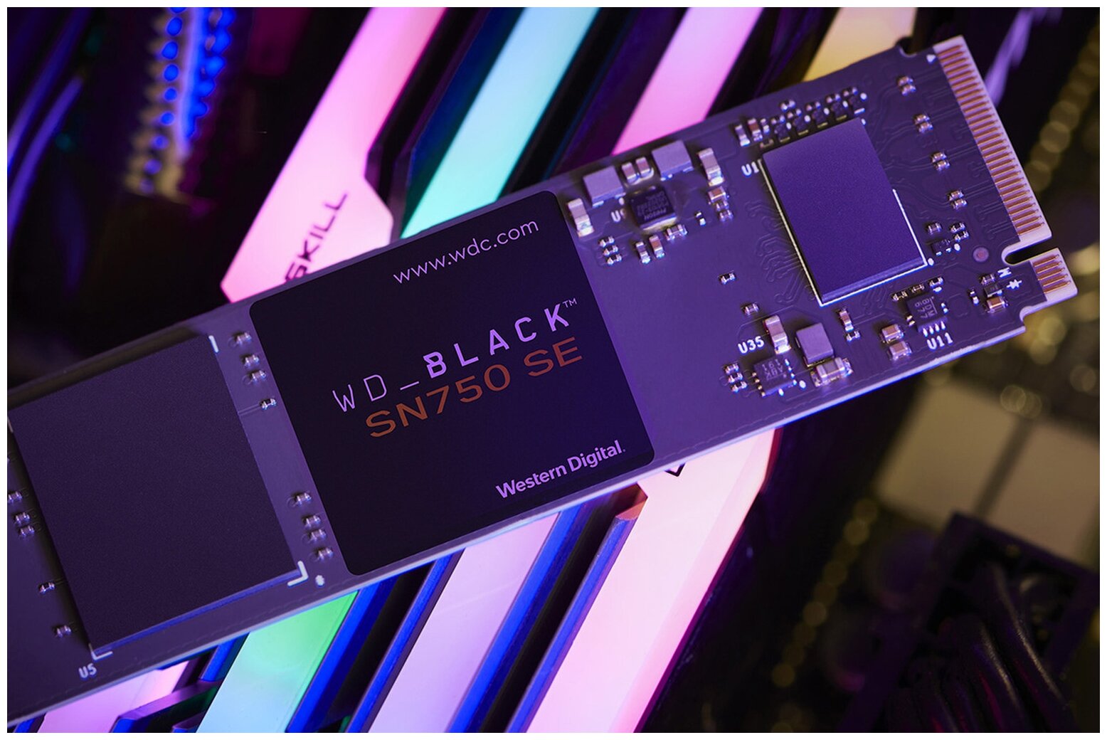 SSD накопитель WD Black SN750 1ТБ, M.2 2280, PCI-E 4.0 x4, NVMe - фото №4